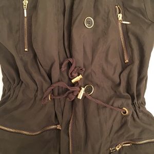 INC olive green winter coat